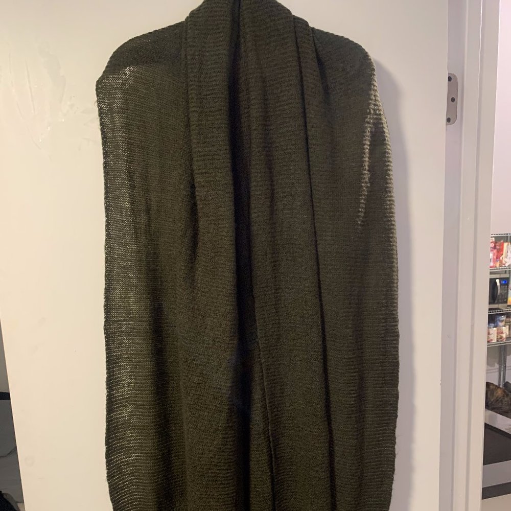 Asos Oversized Long Knit Scarf (Khaki)